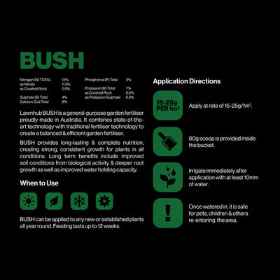 Bush Garden Fertiliser 12:3:7+Biology 5kg