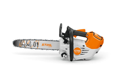 Stihl chainsaw on a white background