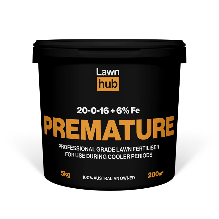 Premature 20-0-16 + 6% Fe Lawn Fertiliser - 5KG